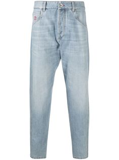 Brunello Cucinelli зауженные джинсы с эффектом потертости