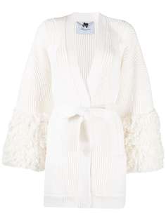 Blumarine кардиган с бахромой на манжетах