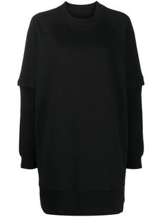 MM6 Maison Margiela платье-толстовка с многослойными рукавами