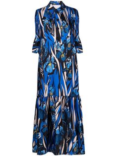 La Doublej платье-рубашка с цветочным принтом