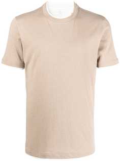 Brunello Cucinelli футболка с контрастной отделкой