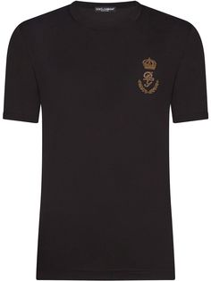 Dolce & Gabbana футболка с вышитым логотипом