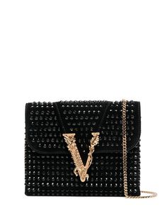 Versace сумка на плечо Virtus с заклепками