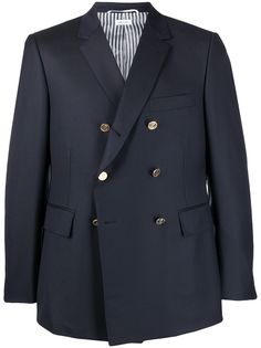 Thom Browne двубортный пиджак с укороченными рукавами