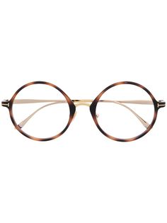 Tom Ford Eyewear очки в круглой оправе черепаховой расцветки