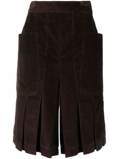 Victoria Beckham pleated corduroy short