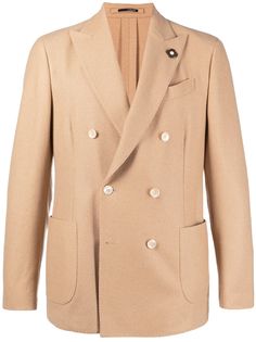 Lardini двубортный кашемировый пиджак