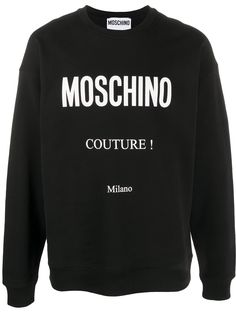 Moschino logo-print crew-neck sweatshirt