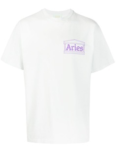 Aries футболка с графичным принтом и круглым вырезом