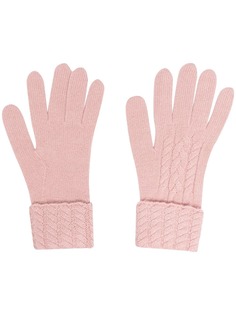N.Peal кашемировые перчатки фактурной вязки