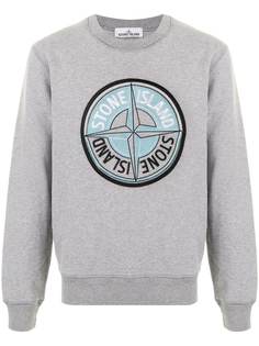Stone Island толстовка с вышитым логотипом
