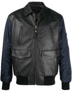 Alexander McQueen куртка с контрастными рукавами