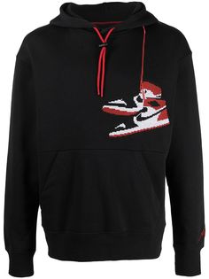Nike худи с кулиской и вышивкой