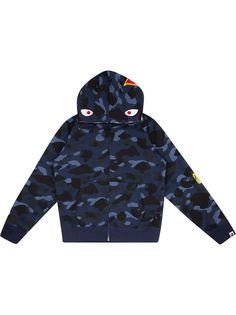 A BATHING APE® худи Colour Camo Shark на молнии