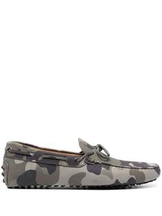 Tods лоферы City Gommino с камуфляжным принтом Tod`S