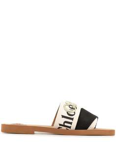 Chloé Woody two-tone slides