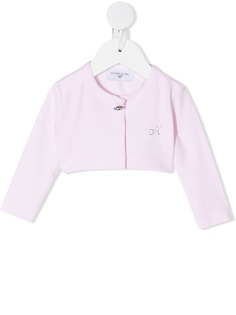 Monnalisa кардиган на пуговицах со стразами