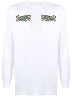 Maharishi футболка Liberty Dragon с длинными рукавами