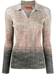 Missoni топ с воротником на молнии