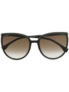 Fendi Eyewear градиентные солнцезащитные очки в оправе кошачий глаз
