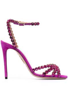 Aquazzura босоножки Tequila 105 с кристаллами