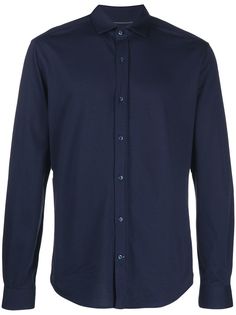 Brunello Cucinelli рубашка с закругленным подолом