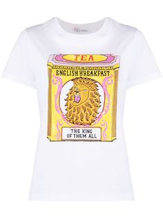 RED Valentino футболка с принтом
