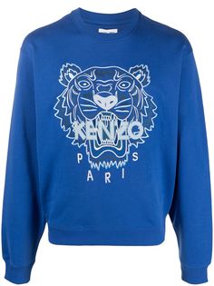 Kenzo толстовка с длинными рукавами и принтом Tiger