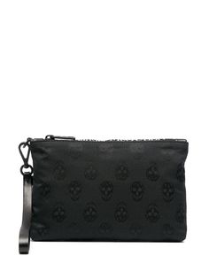 Alexander McQueen клатч с узором Skull