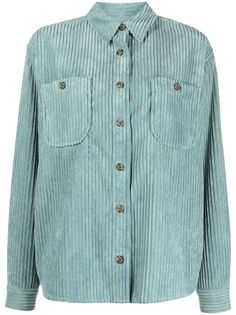 Isabel Marant Étoile вельветовая рубашка с заостренным воротником