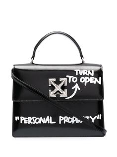 Off-White сумка 1.4 Jitney с надписью