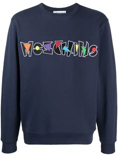 Moschino толстовка с вышитым логотипом