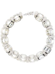 Christian Dior колье pre-owned с кристаллами
