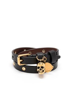 Alexander McQueen браслет с декором Skull