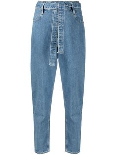 3x1 зауженные джинсы с поясом