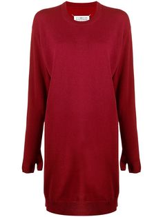Maison Margiela трикотажное платье с длинными рукавами