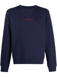 Maison Margiela толстовка с вышитым логотипом