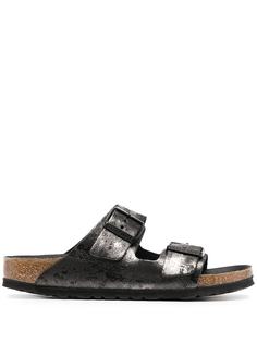 Birkenstock сандалии Arizona с эффектом металлик