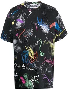 Moschino футболка с принтом
