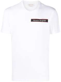 Alexander McQueen футболка с нашивкой-логотипом и короткими рукавами