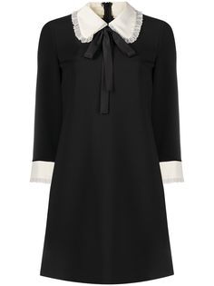 RED Valentino платье-трапеция с воротником