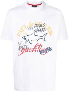 Paul & Shark logo-print short-sleeved T-shirt