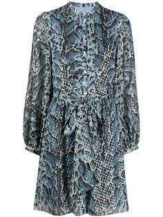 Temperley London Ocelot long-sleeved dress