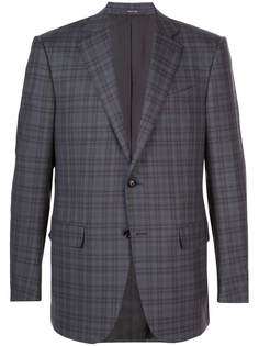 Ermenegildo Zegna однобортный пиджак в клетку