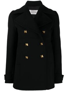 Valentino двубортная куртка Roman Stud