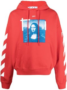 Off-White худи с принтом Mona Lisa