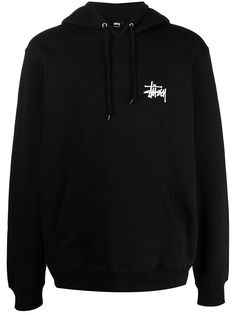 Stussy толстовка с капюшоном и логотипом