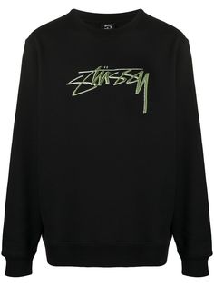 Stussy толстовка Smooth Stock с вышитым логотипом