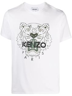 Kenzo футболка с логотипом Tiger