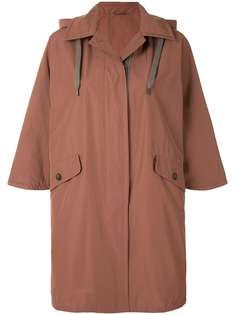 Brunello Cucinelli пальто-кейп с капюшоном